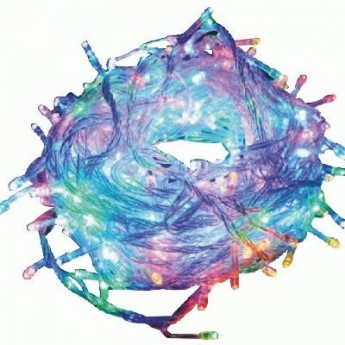 Гирлянда ECOLA LED N2RM03ELC 220V IP20 Бахрома 3x0.5м 80Led RGBW, 8 режимов, прозр.провод с вилкой