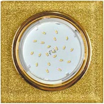 Встраиваемый светильник ECOLA GX53 H4 GLASS FQ53SNECH золото